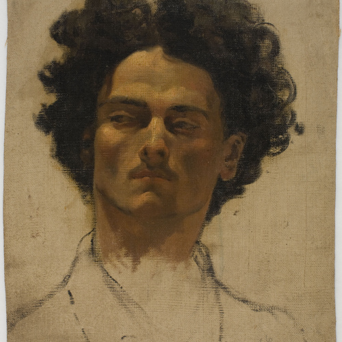 image for: Ramon Amado - Estudi de cap d&#039;home - Roma, cap a 1865-1871