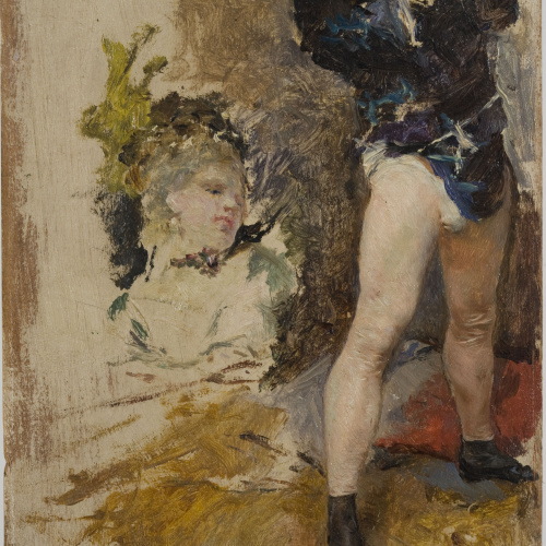 image for: Marià Fortuny - Estudi per al quadre «El jardí dels poetes» - Cap a 1871-1873