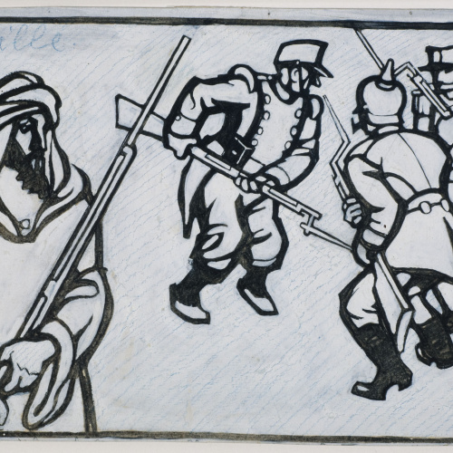 image for: Juan Gris - La qüestió del Marroc - 1911