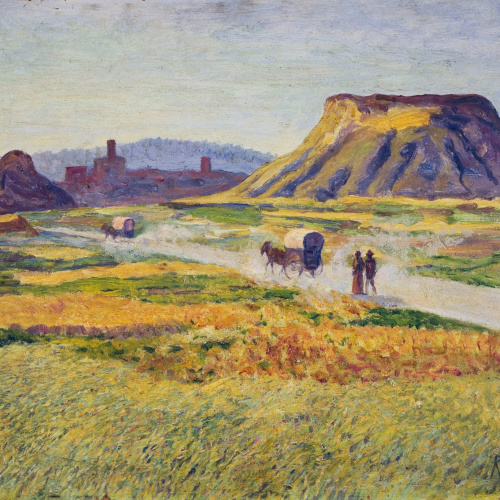 image for: Darío de Regoyos - Carretera de Tona - 1912