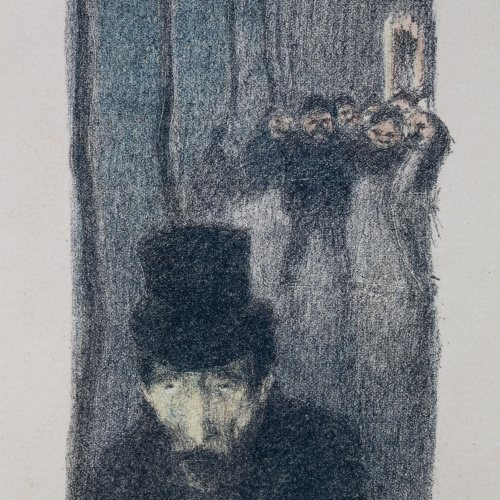 image for: Joaquim Sunyer - Home amb barret (Les soliloques du pauvre) - 1897