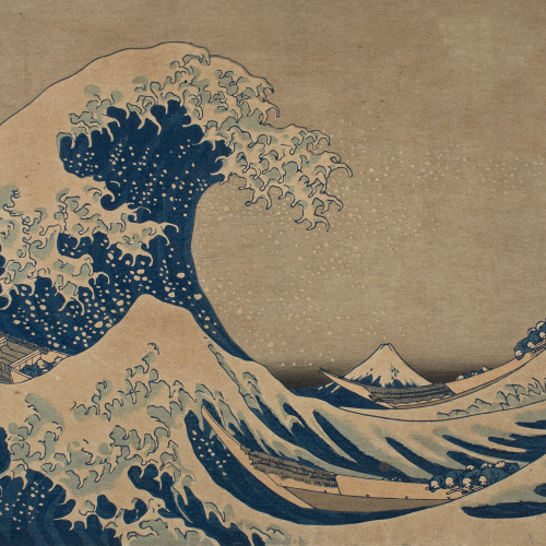 image for: Katsushika Hokusai - Sota l&#039;onada de Kanagawa - Cap a 1832
