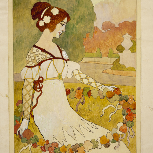 image for: Joan Busquets - Plafó de marqueteria - Entre 1903-1907