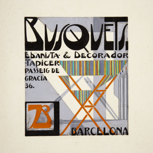 image for: Joan Busquets - Projecte de targeta «Busquets ebanista &amp; decorador» - Cap a 1925-1930