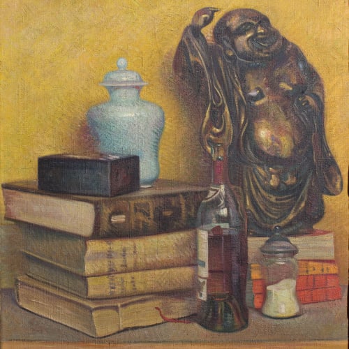 image for: Feliu Elias - Natura morta del déu Hotei - 1918