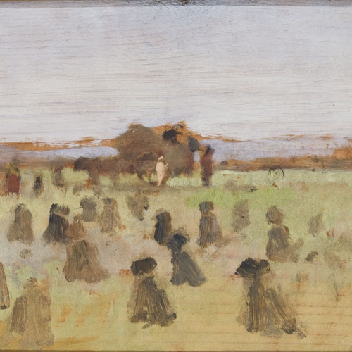 image for: Joaquim Vayreda - Garberes de fajol - Cap a 1890