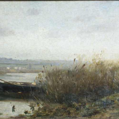 image for: Modest Urgell - Barca a la vora de l&#039;estany de Banyoles - Cap a 1897