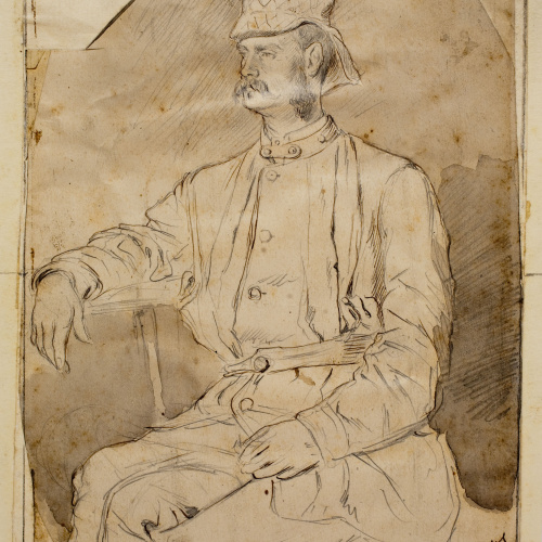 image for: Josep Lluís Pellicer - Retrat del corresponsal C.M. Brackenburg - 1877