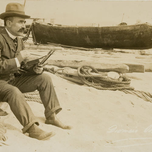 image for: Francesc Serra Dimas - Retrat del pintor Dionís Baixeras - 1904