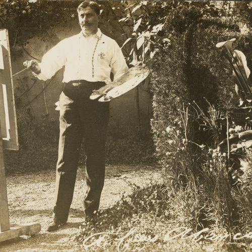 image for: Francesc Serra Dimas - Retrat del pintor Agapit Casas Abarca - 1904