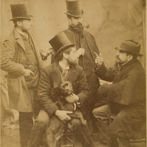 image for: Anònim - Clarasó, Rusiñol, Casas i Canudas - 1890