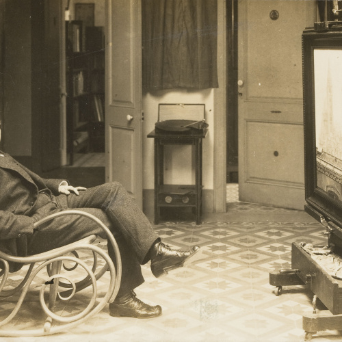 image for: Francesc Serra Dimas - Retrat del pintor i crític d&#039;art Feliu Elias al seu estudi - 1904
