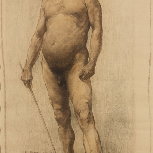 image for: Francesc Borràs Farràs - Nu masculí - Cap a 1908-1910
