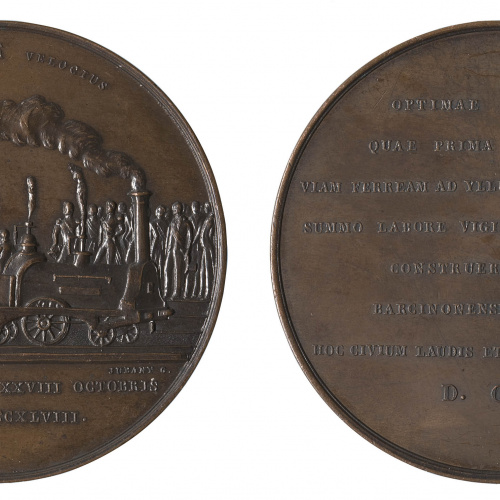 image for: Miquel Jubany - Inauguració del ferrocarril Barcelona-Mataró - 1848
