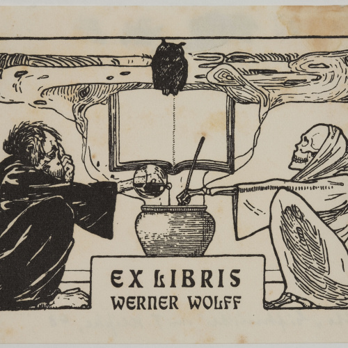 Felix Klipstein - Ex-libris Werner Wolff - 1903 image for: Felix Klipstein - Ex-libris Werner Wolff - 1903