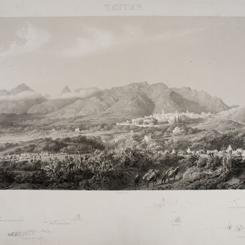 image for: José Vallejo - Tetuan (Atlas histórico y topográfico de la guerra de África, 8) - 1860