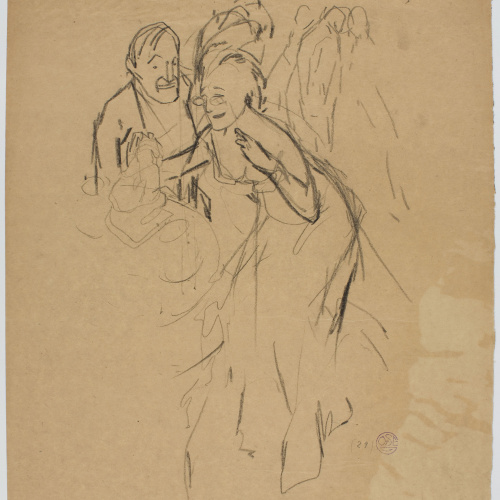 image for: Francesc Xavier Gosé - Parella mirant una figura - Cap a 1906-1910