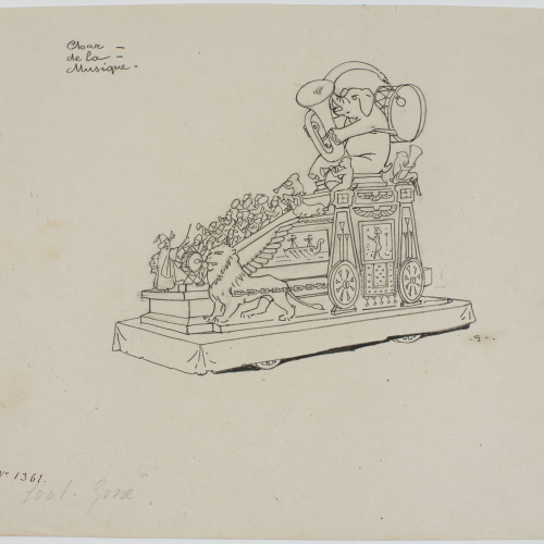 image for: Francesc Xavier Gosé - Carnaval de Niça. Char de la musique - Cap a 1904