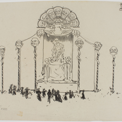 image for: Francesc Xavier Gosé - Carnaval de Niça. Trono de S.M. Carnaval - Cap a 1904