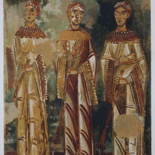 image for: Rafael Martínez Padilla - Reproducció de les pintures de Sant Quirze de Pedret. Tres verges fàtues - 1907