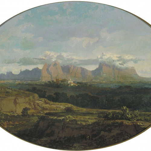 image for: Lluís Rigalt - Muntanya de Montserrat - Cap a 1870
