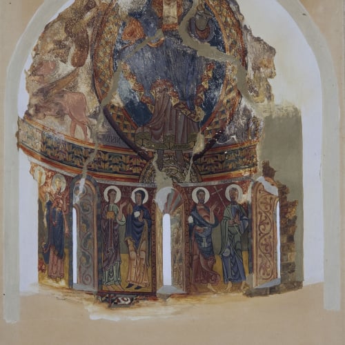 image for: Joan Vallhonrat - Reproducció de les pintures de l&#039;absis de Sant Pere de la Seu d&#039;Urgell - Abril de 1908