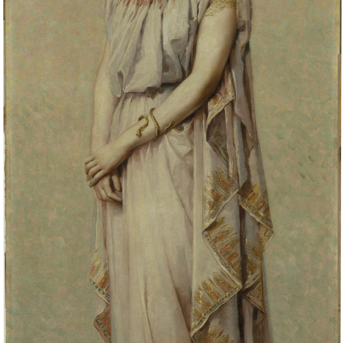 image for: Francesc Masriera - Retrat de Camil·la Fabra amb indumentària grega - 1888