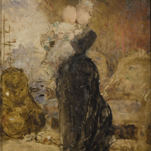 image for: Antoni Caba - Estudi per a «Retrat de la reina regent Maria Cristina d&#039;Habsburg» - Cap a 1891