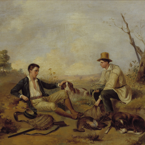 image for: Marià Fortuny - Un descans a la cacera - Barcelona, 1857