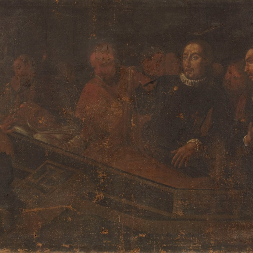 image for: Antoni Viladomat - Sant Francesc de Borja davant el cadàver de l&#039;emperadriu Isabel - Entre 1700-1755