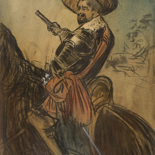 image for: Carles Casagemas - Pompeu Gener com a comte-duc d&#039;Olivares - Cap a 1899