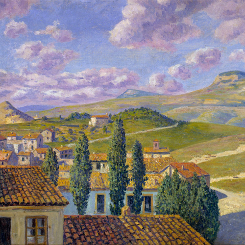 image for: Darío de Regoyos - Sant Feliu de Torelló - 1912