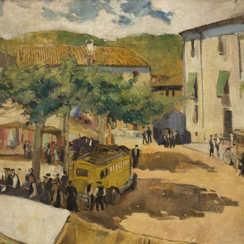 image for: Oleguer Junyent - Santa Coloma. El mercat - 1933