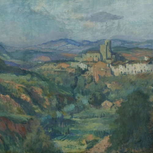 Ricard Canals - Paisatge de Piera - Cap a 1917 image for: Ricard Canals - Paisatge de Piera - Cap a 1917