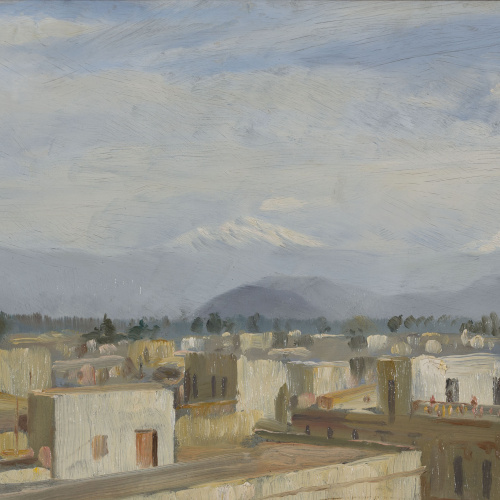 image for: Antoni Fabrés - Vista de la capital de Mèxic - Cap a 1906