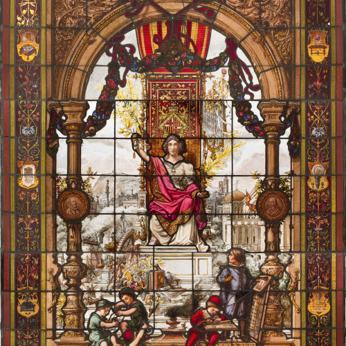 image for: A. Rigalt y Cª. Barcelona - Al·legoria de l&#039;Exposició - 1896
