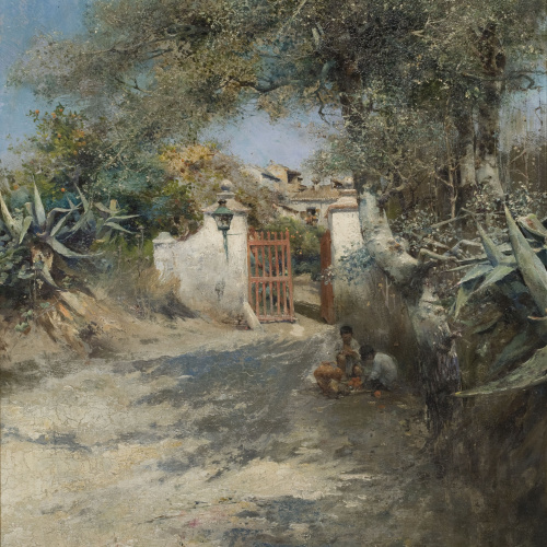 image for: Manuel García Rodríguez - Entrada d&#039;un hort. Sevilla - 1890