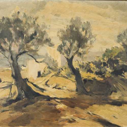 image for: Josep Gausachs - Paisatge d&#039;Eivissa - Eivissa, cap a 1937