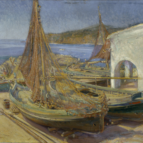 image for: Baldomer Gili - Barques varades - Calella de Palafrugell, cap a 1914