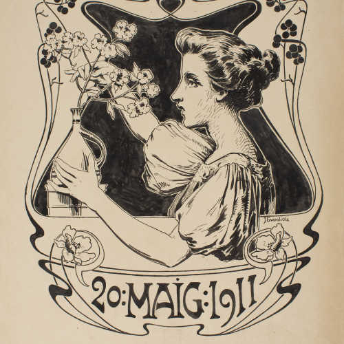 image for: Josep Guardiola Bonet - Projecte per al cartell «Saló Parés» - 1911