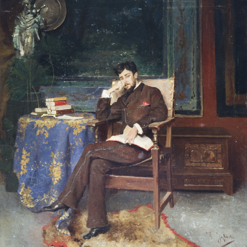 image for: Francesc Inglada - Retrat de Pompeu Gener - Cap a 1880-1890