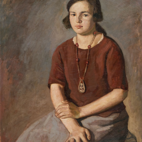 image for: Marià Llavanera Miralles - Noia asseguda - 1923