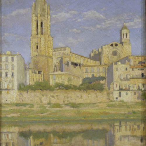 image for: Josep M. de Martí Garcés de Marcilla - Girona des de l&#039;Onyar - 1911