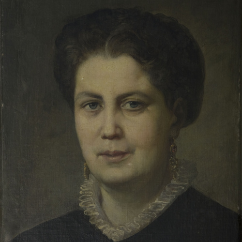 image for: Josep Nin - Retrat d&#039;Anna Maria Tudó i Sansalvador - Cap a 1886
