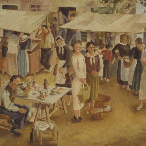 Xavier Nogués - Fira d'Olot - 1938 image for: Xavier Nogués - Fira d'Olot - 1938