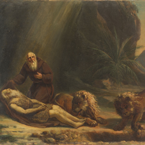 image for: Francesc Jubany - La mort d&#039;un ermità - Cap a 1840-1850
