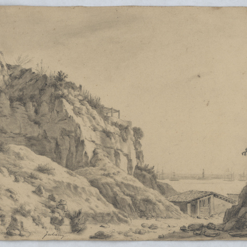 image for: Francesc Jubany - Les penyes de Miramar (Barcelona) - Cap a 1830-1850