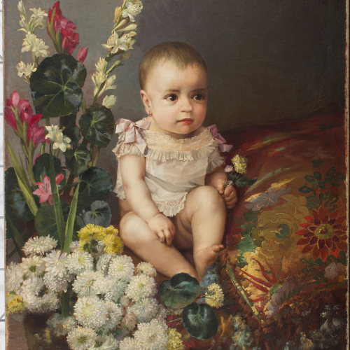 image for: Francesc Masriera - Retrat de nena - 1884