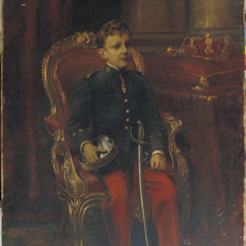 image for: Manuel Cusí - Retrat del rei Alfons XIII, infant - 1897