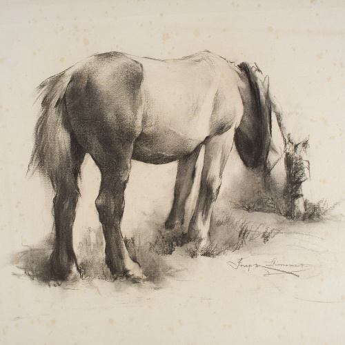 image for: Josep Llimona - Cavall - Cap a 1900